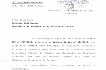 LUCÉLIA É RECONHECIDA COMO MUNICÍPIO DE INTERESSE TURÍSTICO (MIT)