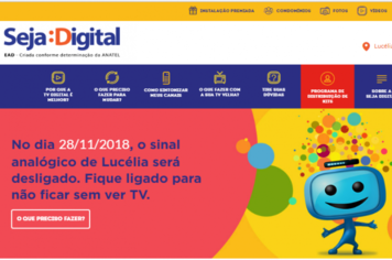 Lucélia terá sinal analógico desligado em novembro