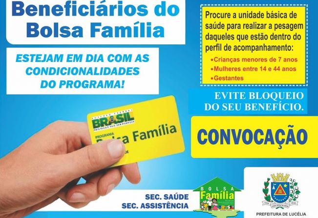 Beneficiários precisam ficar atentos às condicionalidades do Bolsa Família